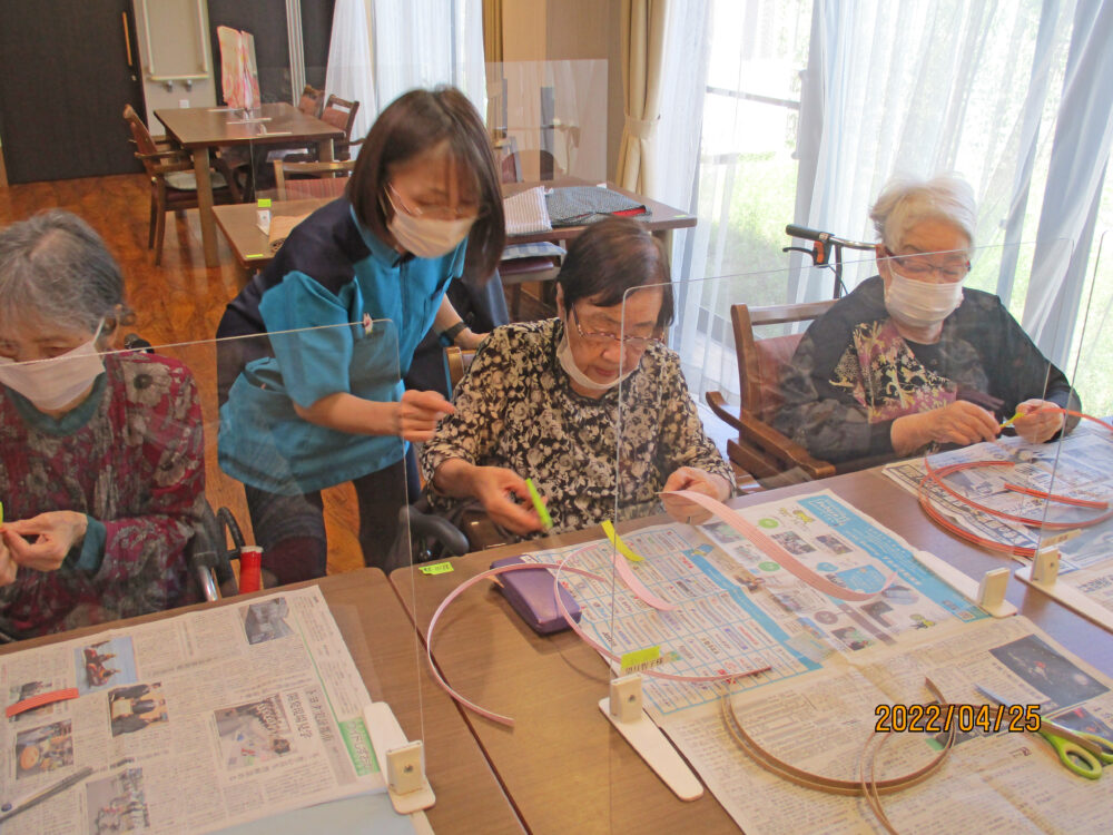 静岡清水区老人ホーム_クラフトバンド