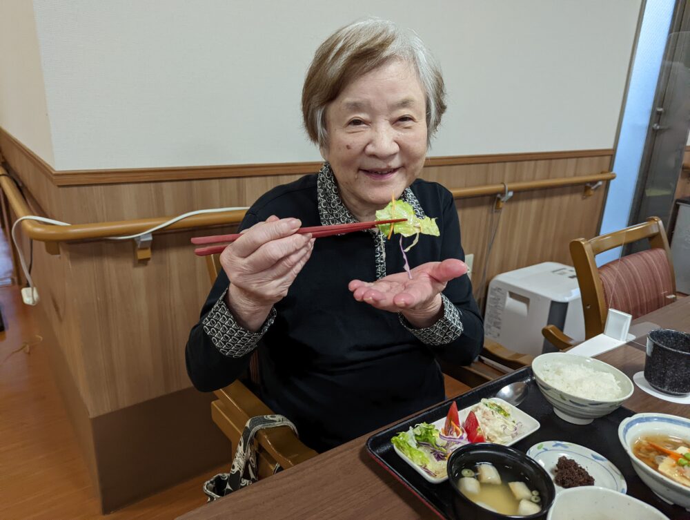 藤枝市老人ホーム_ポテトサラダとフレッシュサラダ