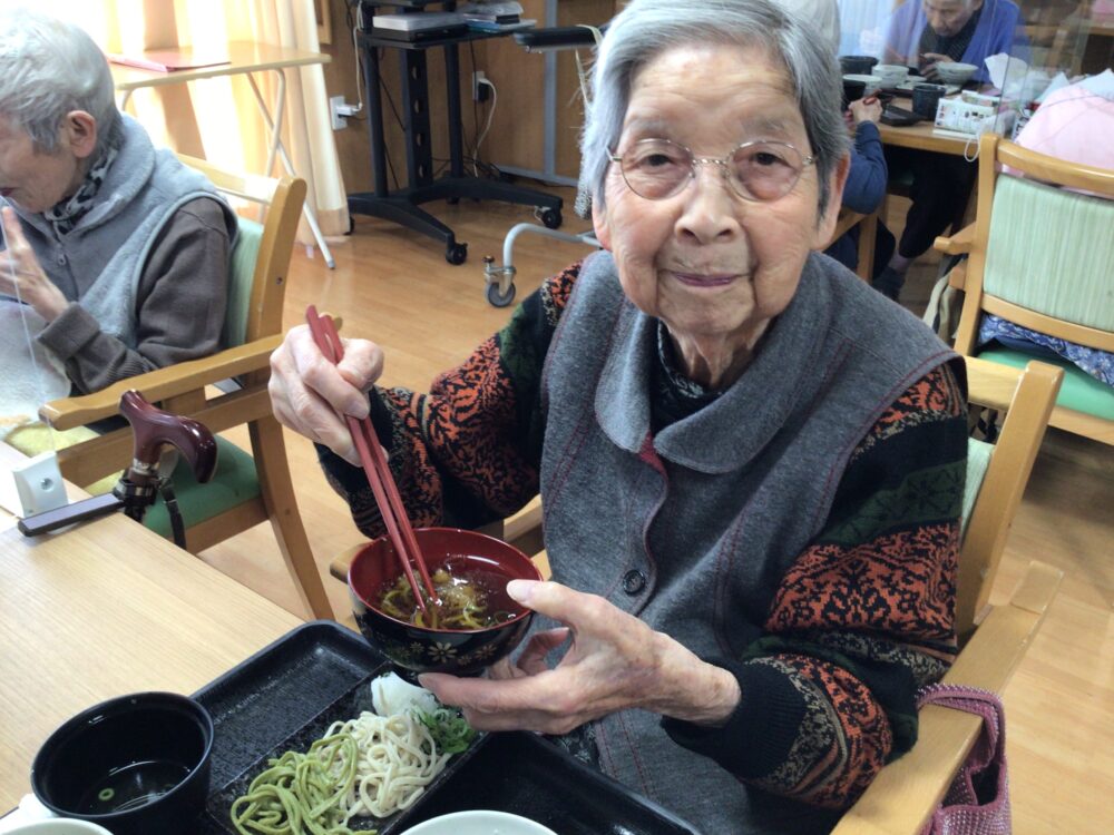 藤枝市老人ホーム_3月蕎麦打ち