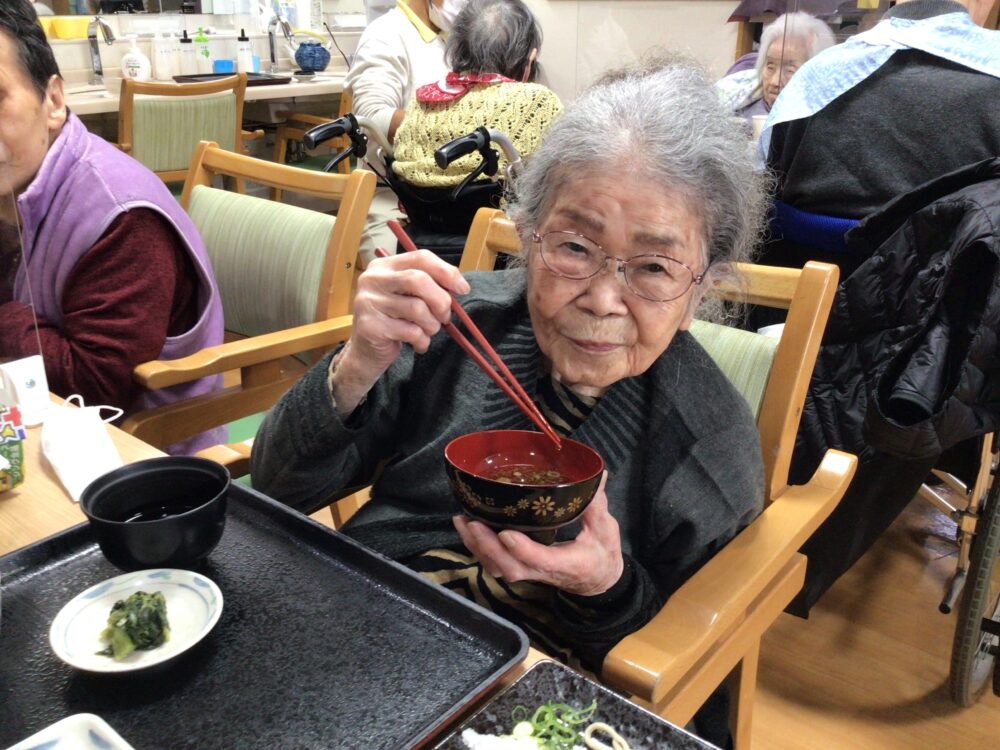 藤枝市老人ホーム_3月蕎麦打ち