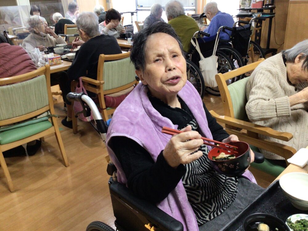 藤枝市老人ホーム_蕎麦打ちあったかたぬき蕎麦