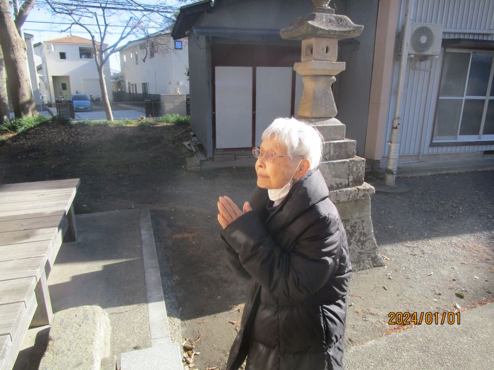 静岡市清水区老人ホーム_2024年毎年恒例元旦初詣押切八幡神社