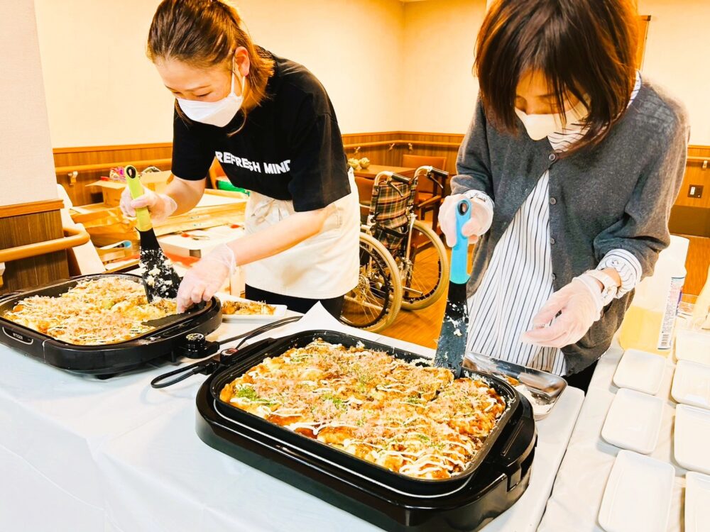 藤枝市老人ホーム_春キャベツの山いもステーキ