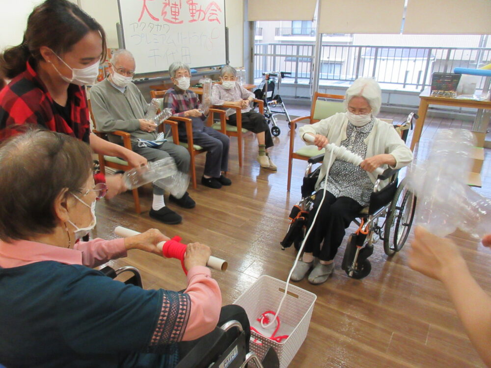 静岡市葵区有料老人ホーム_転倒予防の大運動会